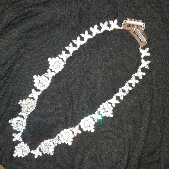 crystal bridal headband forehead headpiece - Picture 8 of 8